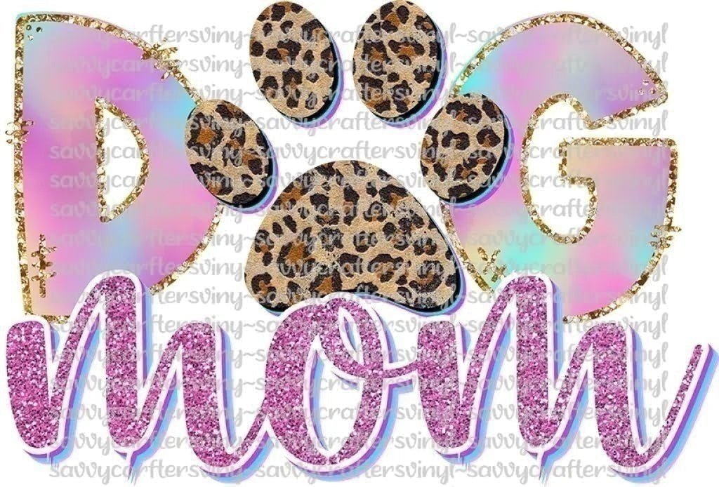 Dog Mom Pastel - Savvy Crafters Vinyl & Gifts