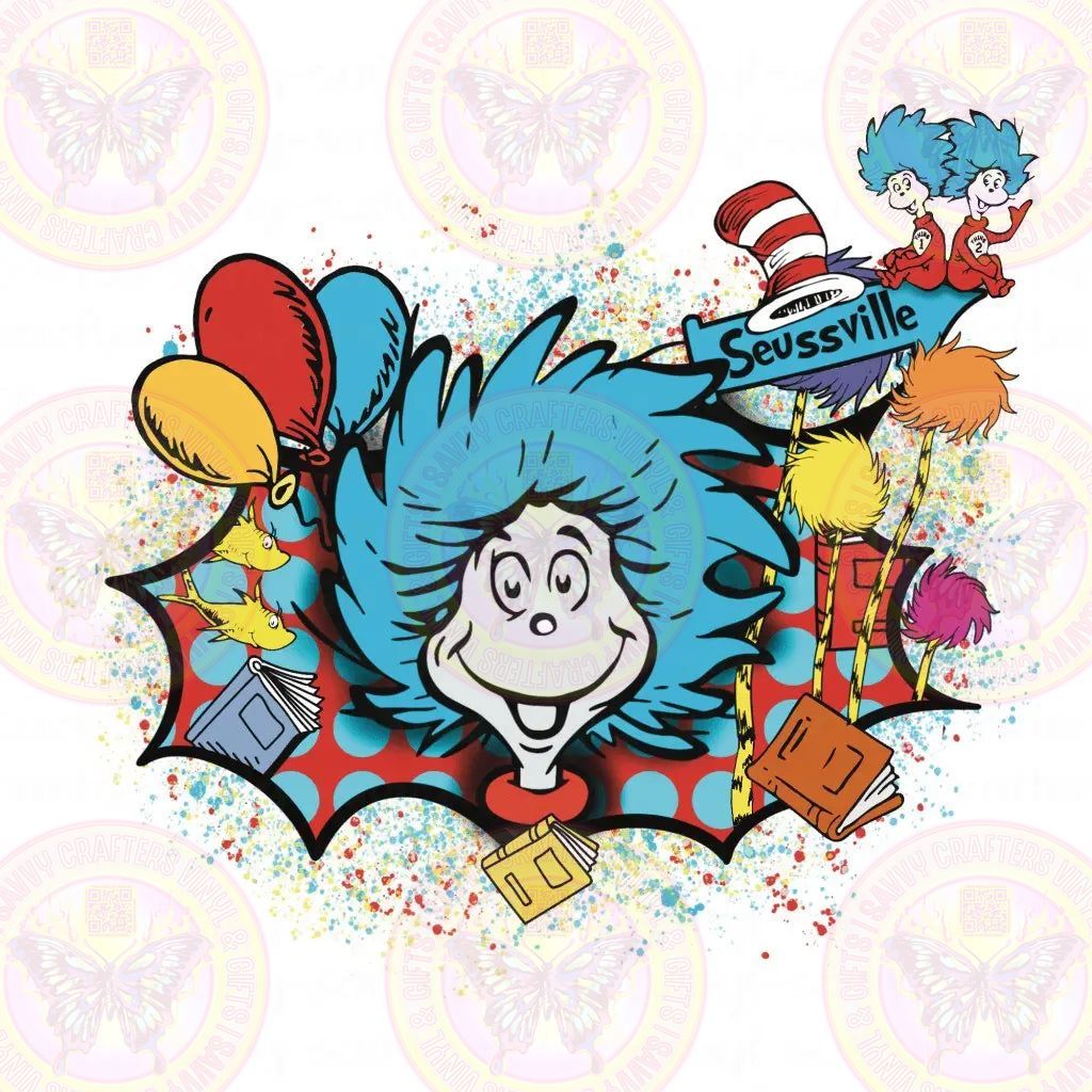 Girl Seusss Collage - Savvy Crafters Vinyl & Gifts
