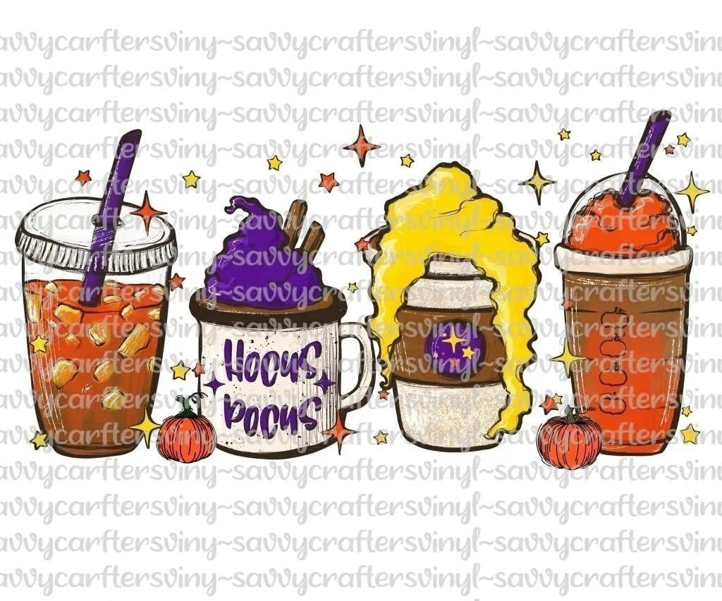 Hocus Pocus Tumbler Straight Wrap 20oz - Savvy Crafters Vinyl & Gifts