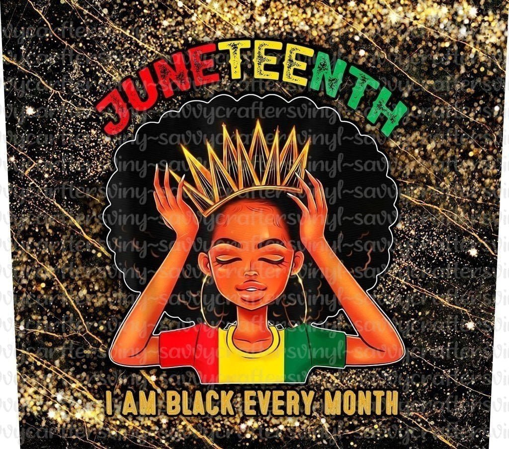 Juneteenth Black Pride Crown - Savvy Crafters Vinyl & Gifts