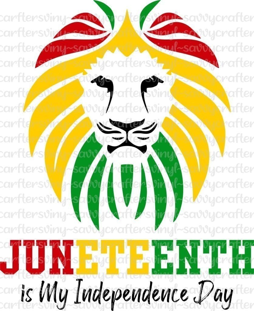 Juneteenth Lion - Savvy Crafters Vinyl & Gifts