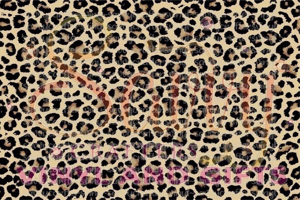 Leopard Tan Large Print - Savvy Crafters Vinyl & Gifts