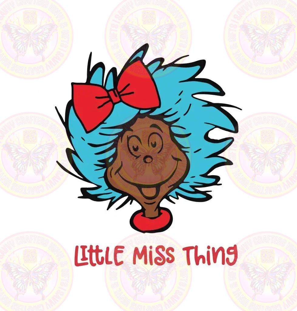 Little Miss Thing African American - Savvy Crafters Vinyl & Gifts