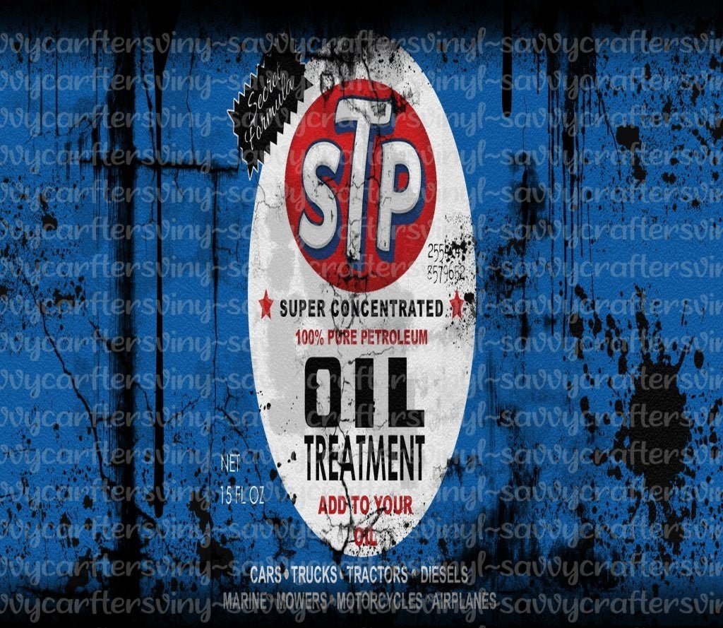 Motor Oil 12 Tumbler wrap 20oz - Savvy Crafters Vinyl & Gifts