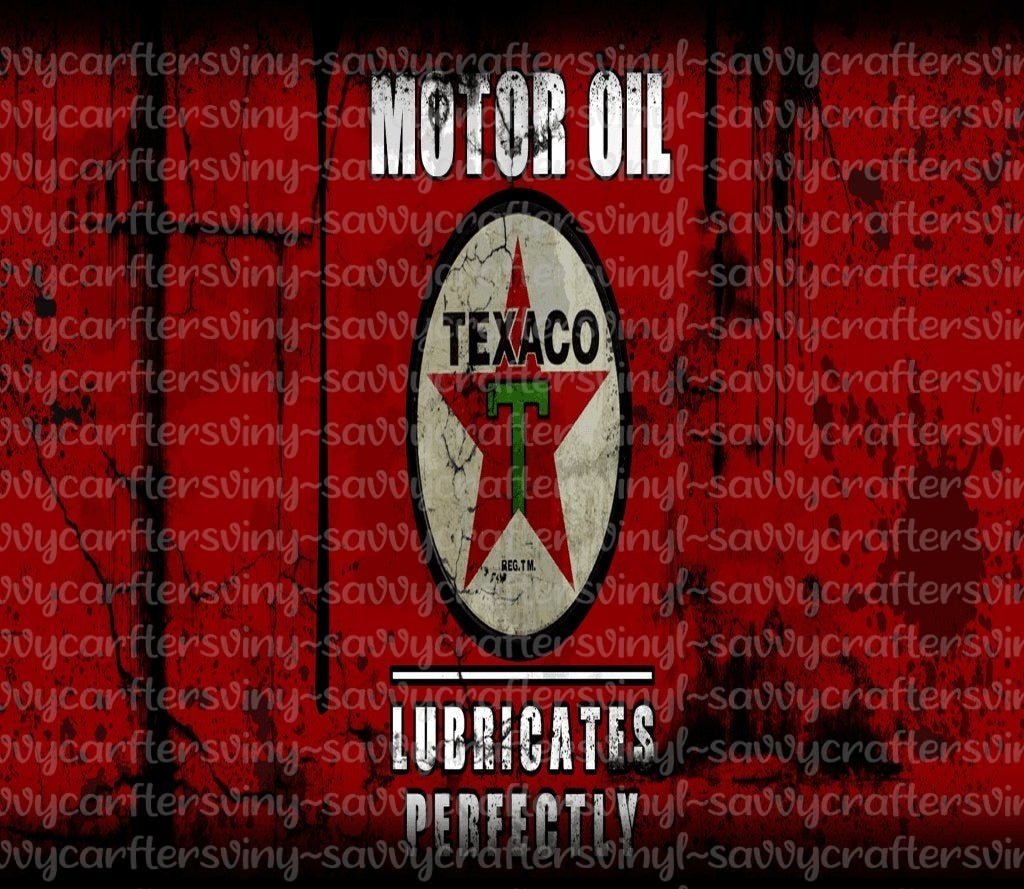Motor Oil 13 Tumbler wrap 20oz - Savvy Crafters Vinyl & Gifts