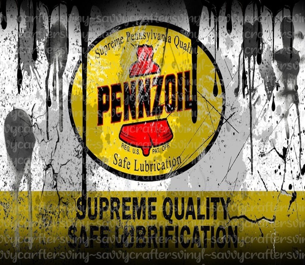 Motor Oil 14 Tumbler wrap 20oz - Savvy Crafters Vinyl & Gifts