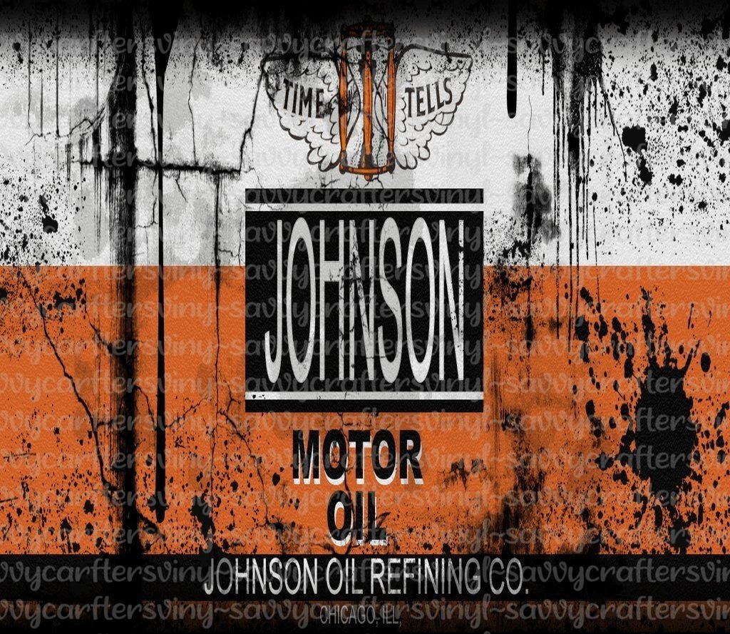 Motor Oil 4 Tumbler wrap 20oz - Savvy Crafters Vinyl & Gifts