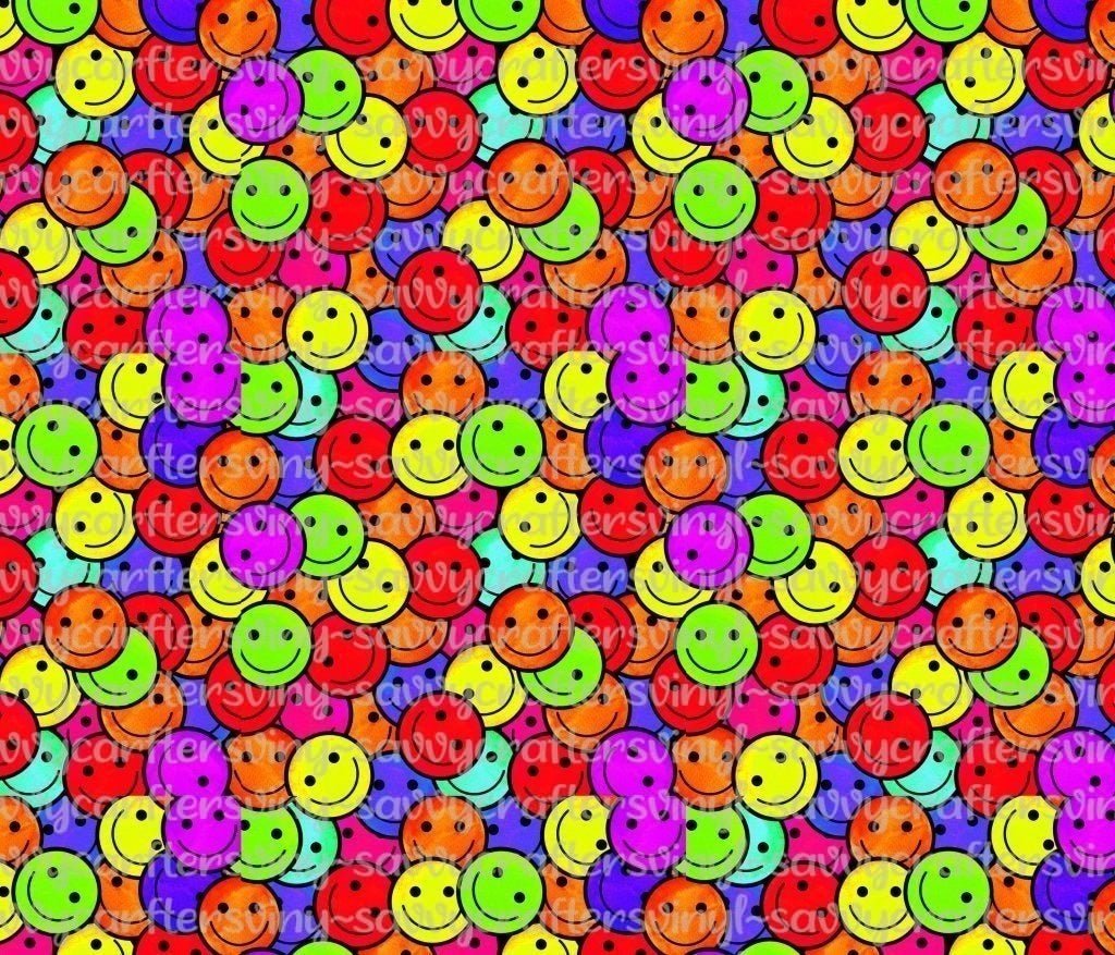 Neon Smiley Faces - Savvy Crafters Vinyl & Gifts