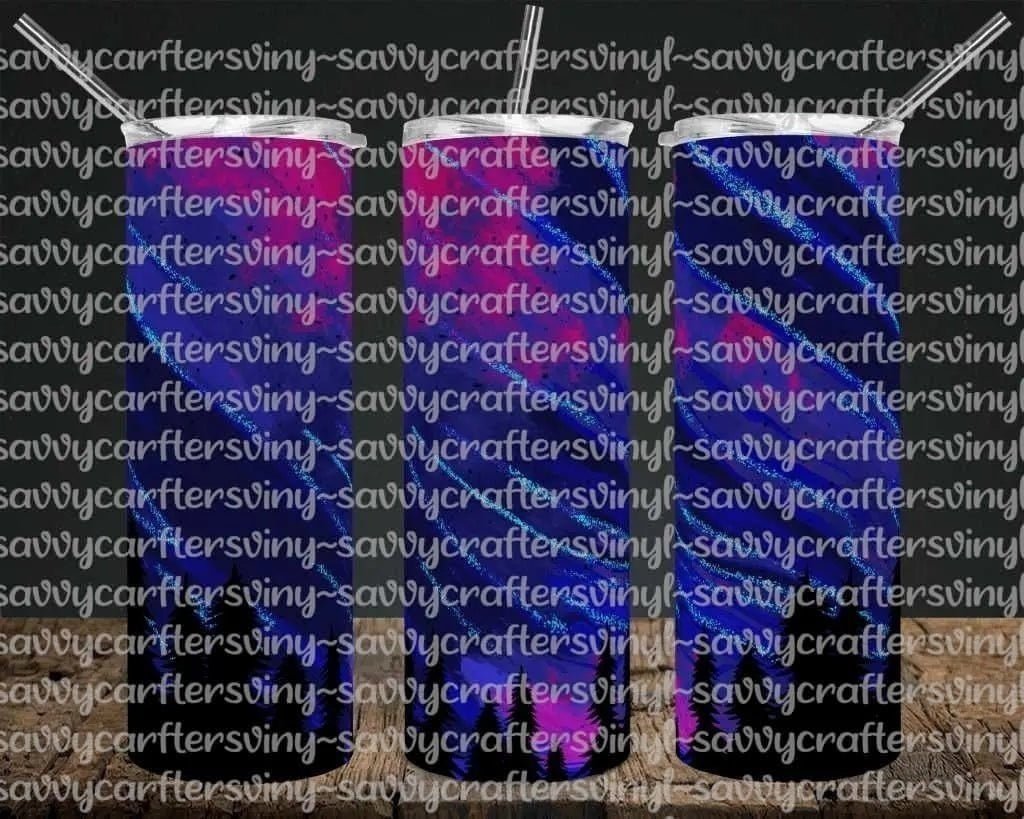 Northern Lights Straight Wrap 20oz - Savvy Crafters Vinyl & Gifts