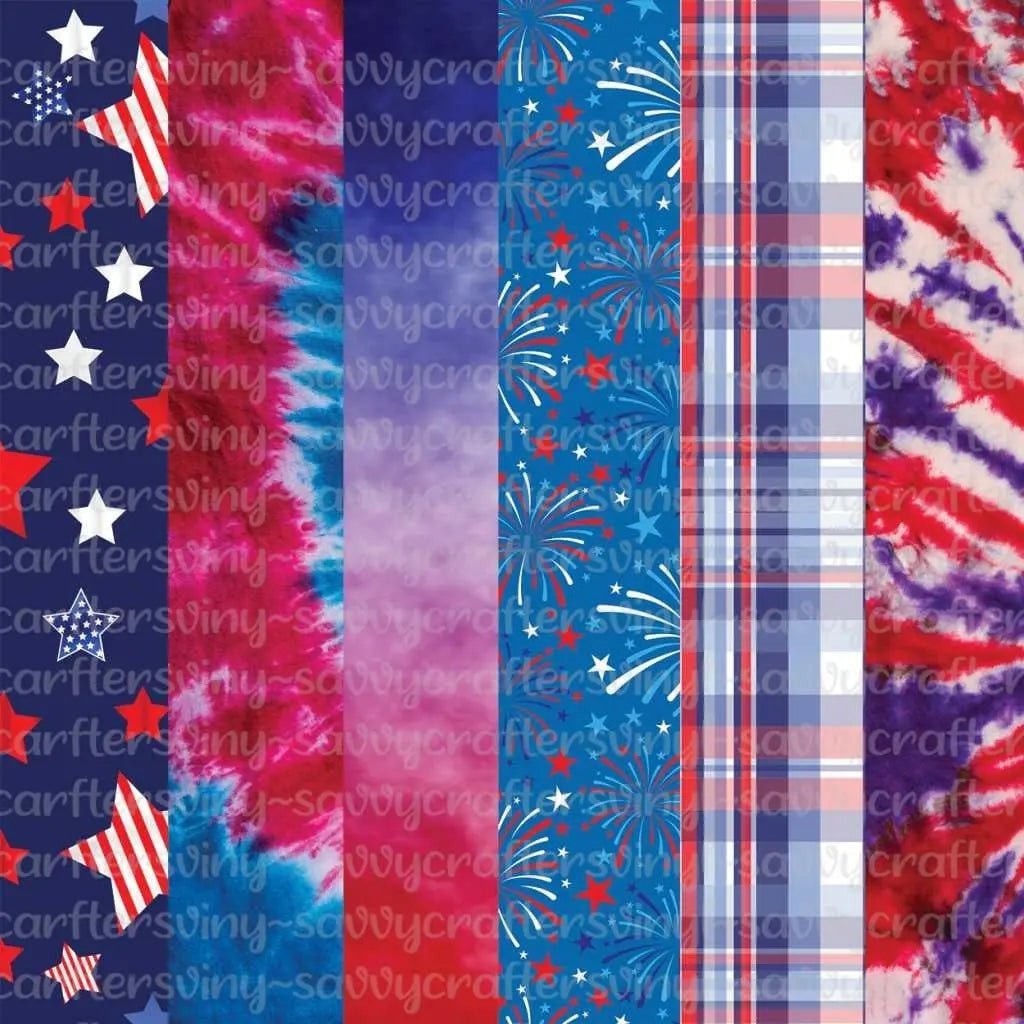 Patriotic Pattern Collection 2 - Savvy Crafters Vinyl & Gifts