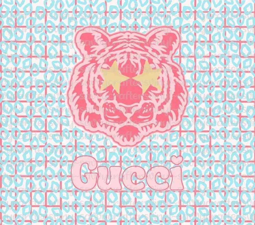 Preppy Tiger Tumbler Wrap - Savvy Crafters Vinyl & Gifts
