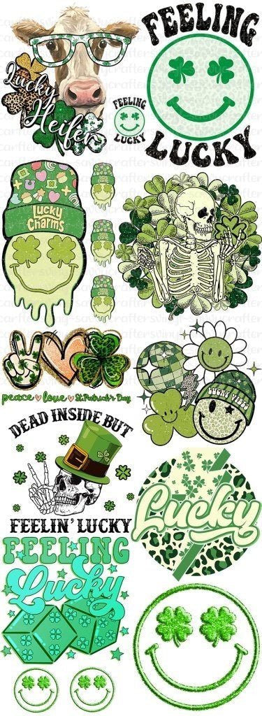 Shamrock Fun - St. Patrick's Day Gang Sheet 3 - Savvy Crafters Vinyl & Gifts