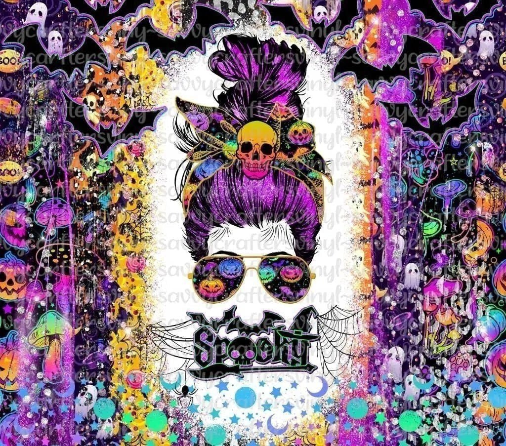 Spooky Tumbler Wrap 20oz - Savvy Crafters Vinyl & Gifts