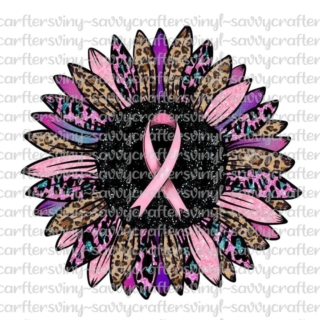 Breast Cancer Awareness Typography Black – Savvy Crafters Vinyl & Gifts