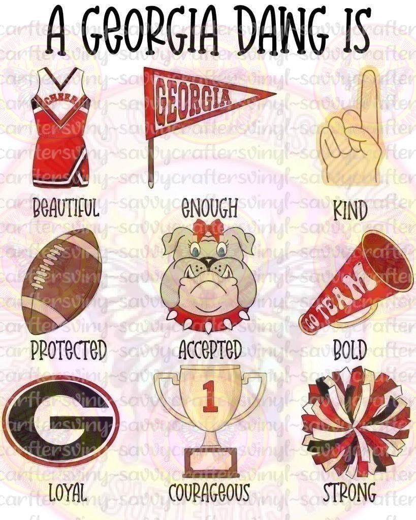 A Georgia Dawg Is Cheer - Savvy Crafters Vinyl & Gifts