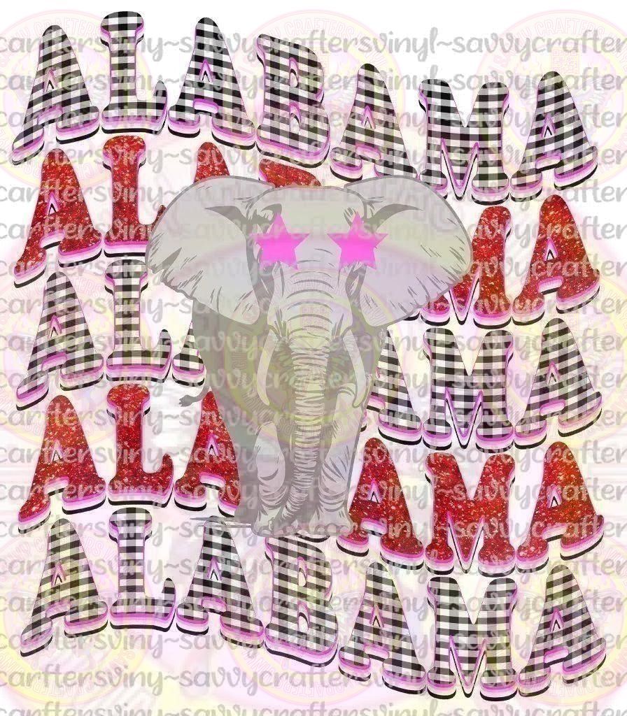 Alabama Elephant Coming Thru - Savvy Crafters Vinyl & Gifts