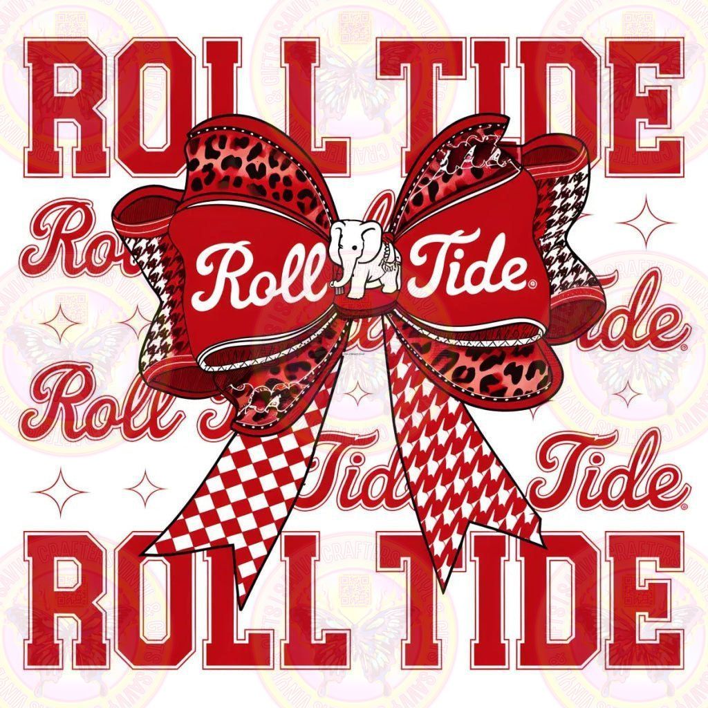 Alabama Roll Tide Coquette Bow - Savvy Crafters Vinyl & Gifts
