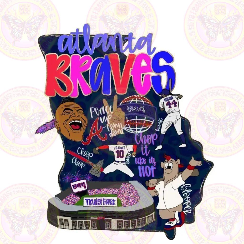 All Braves State with pocket - Savvy Crafters Vinyl & Gifts