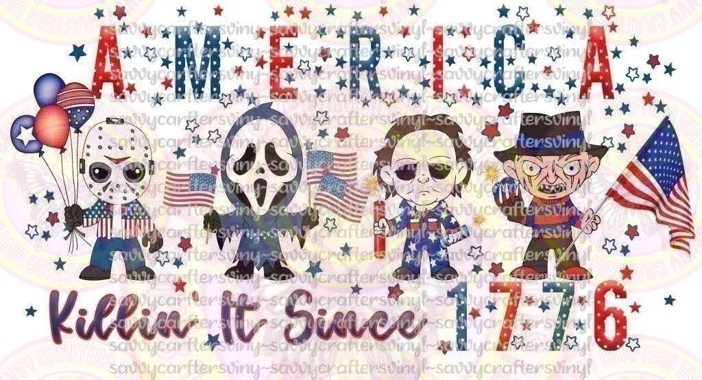 America Killin It Horror Characters - Savvy Crafters Vinyl & Gifts