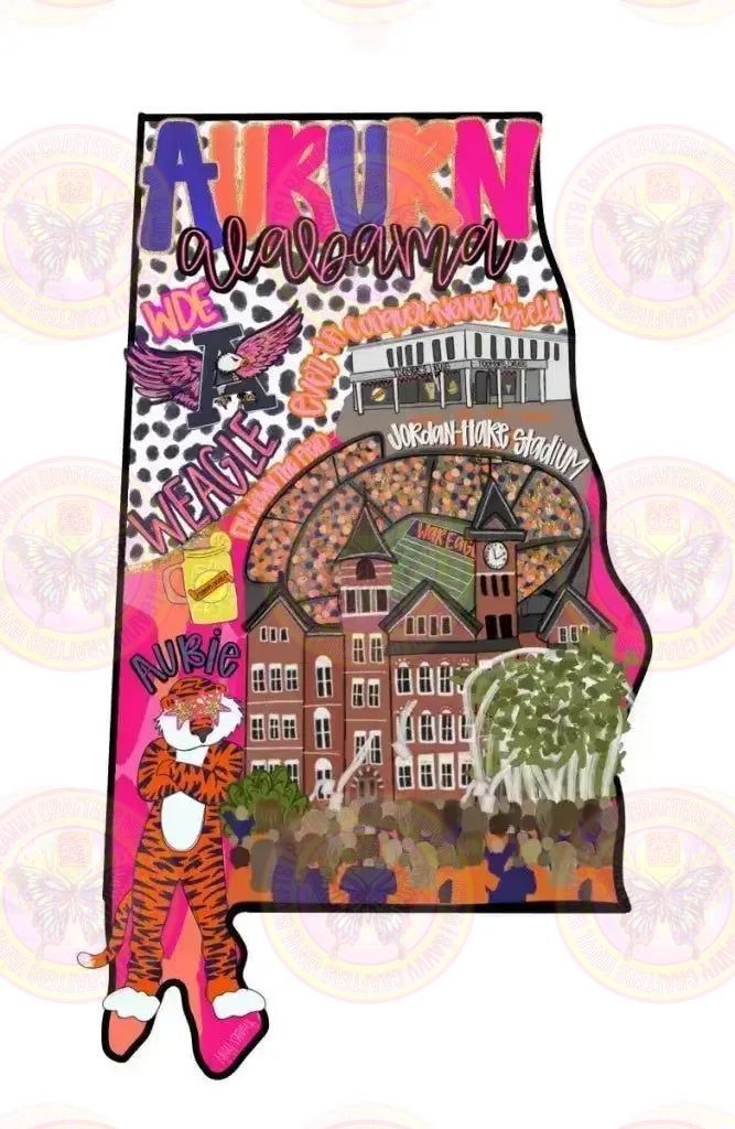 Auburn State World with 1 pocket - Savvy Crafters Vinyl & Gifts