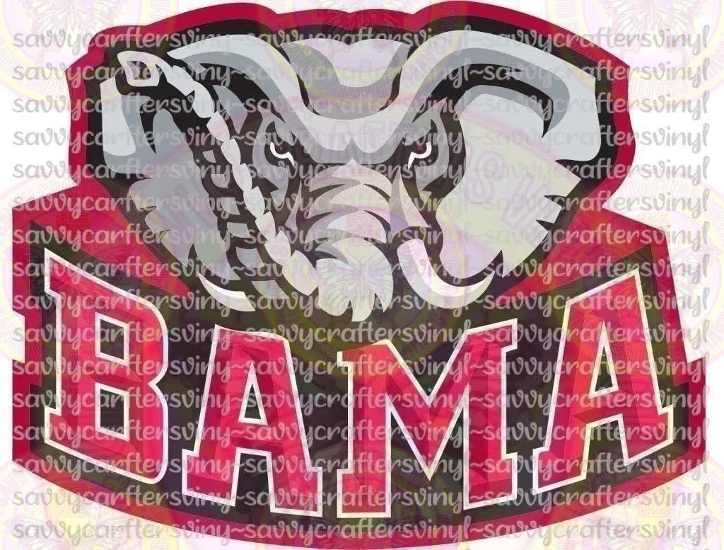 BAMA Elephant Head - Savvy Crafters Vinyl & Gifts