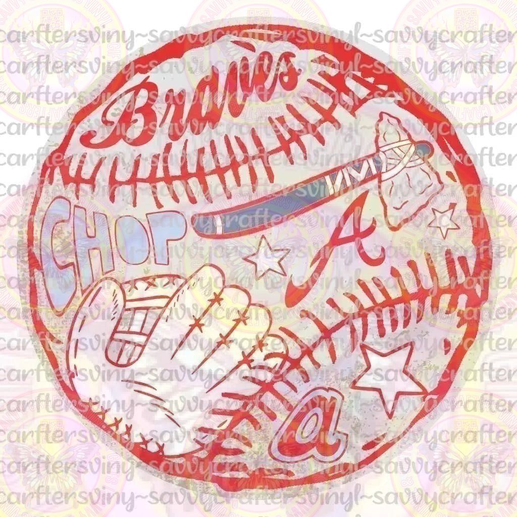 Baseball Braves Ball - Savvy Crafters Vinyl & Gifts