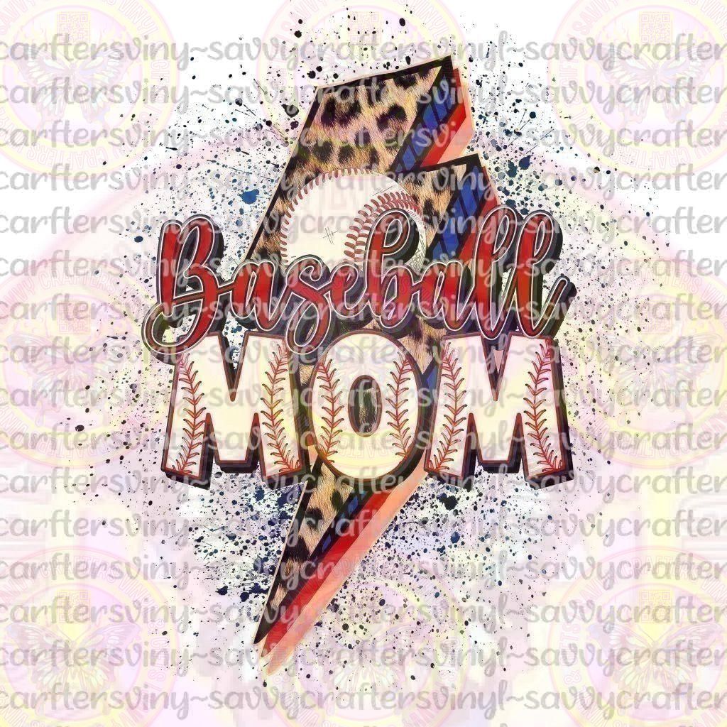 Baseball Mom Splatter - Savvy Crafters Vinyl & Gifts