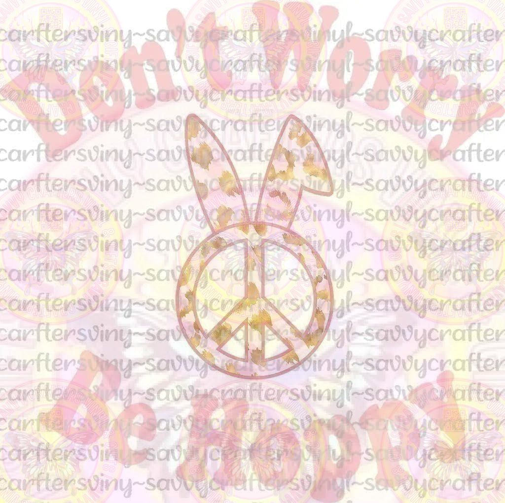 Be Hoppy Cheetah Easter - Savvy Crafters Vinyl & Gifts