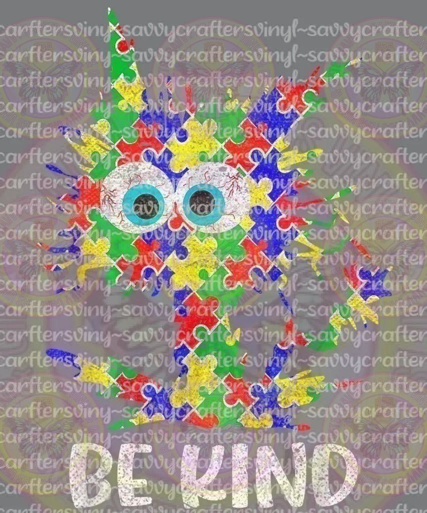Be Kind Autism Cat - Savvy Crafters Vinyl & Gifts