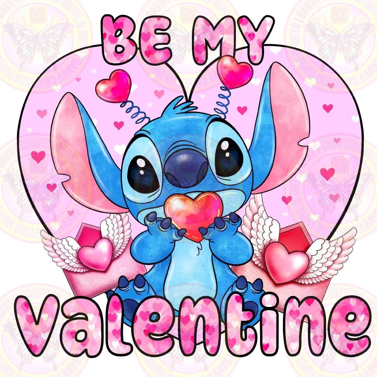 Be My Valentine Cute Alien - Savvy Crafters Vinyl & Gifts