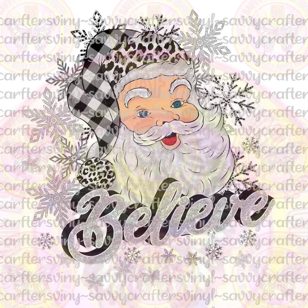 Believe Santa Silver - Savvy Crafters Vinyl & Gifts