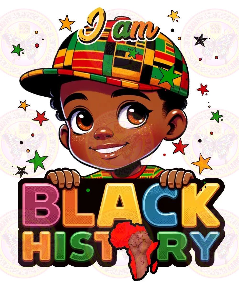 Black History Boy with Hat - Savvy Crafters Vinyl & Gifts
