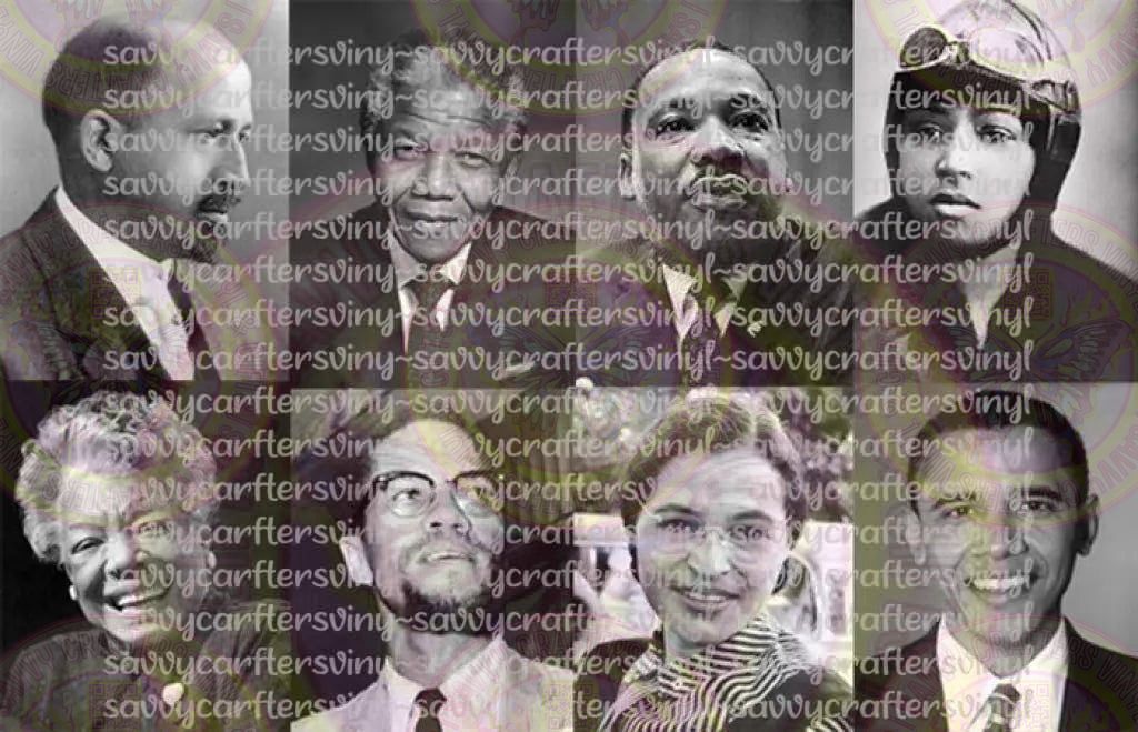 Black History Month Figures Portraits - Savvy Crafters Vinyl & Gifts