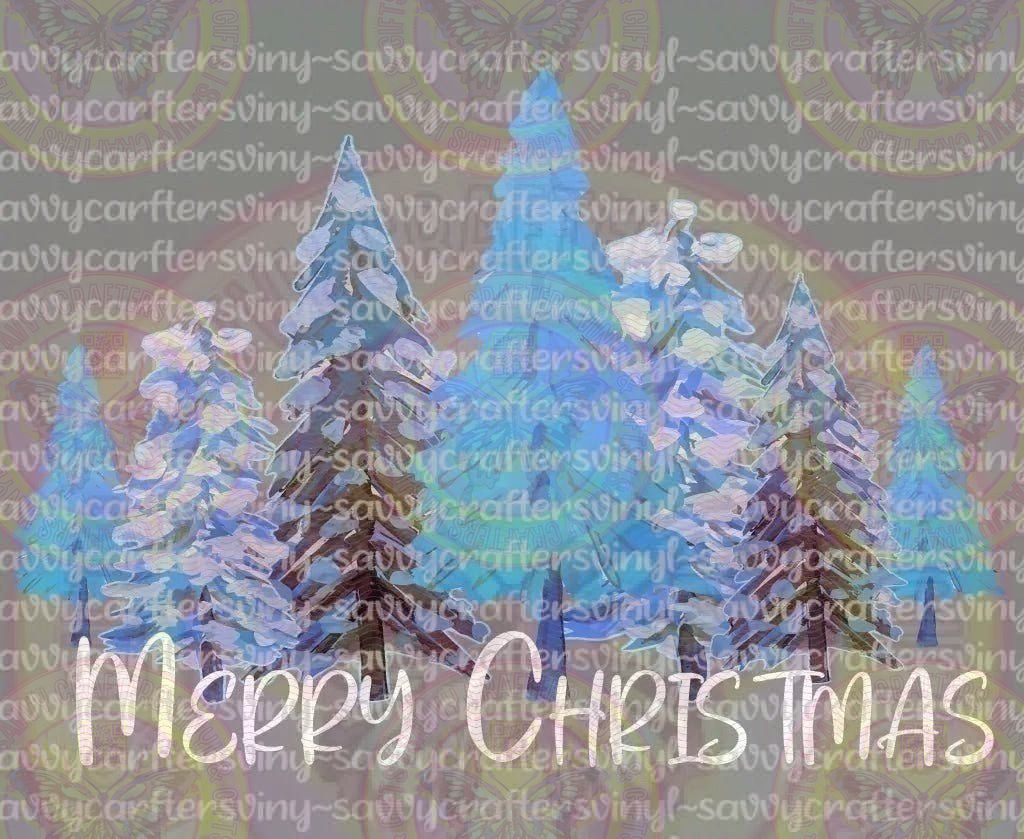 Blue Sparkle Trees - Savvy Crafters Vinyl & Gifts