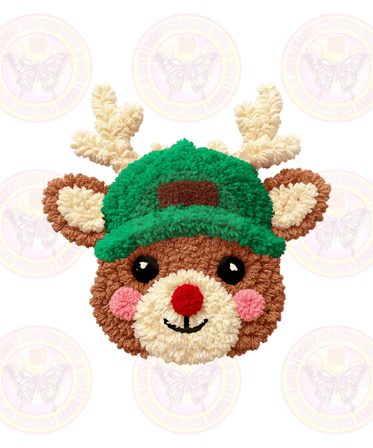 Boy Reindeer Faux Chenille - Savvy Crafters Vinyl & Gifts