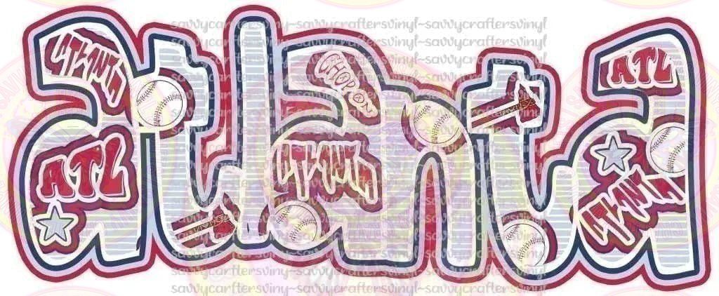 Braves Represent Atlanta - Savvy Crafters Vinyl & Gifts