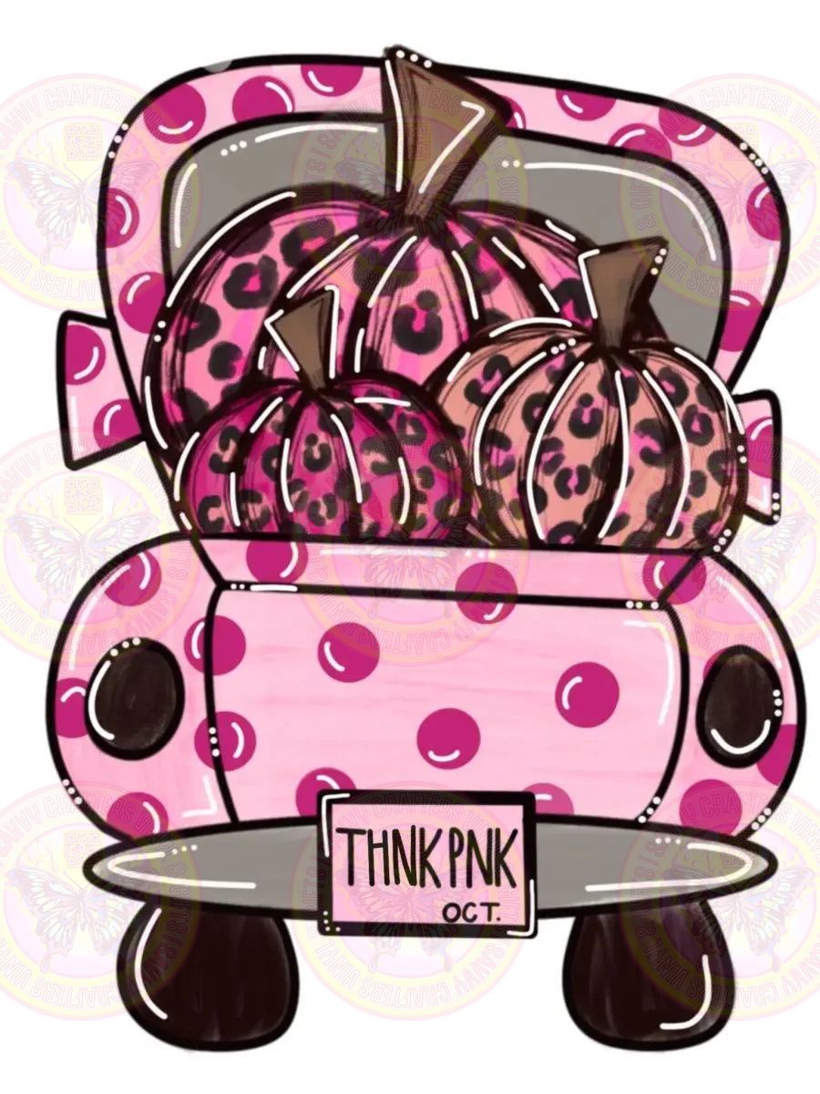 Breast Cancer Truck Think Pink - Savvy Crafters Vinyl & Gifts