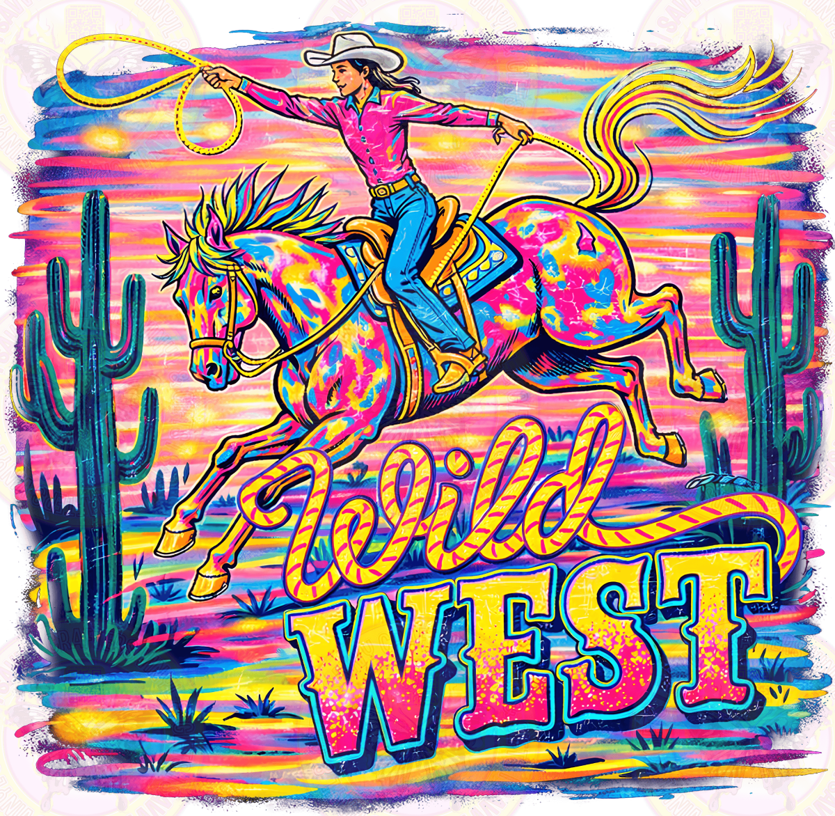 Bright Neon Wild West - Savvy Crafters Vinyl & Gifts