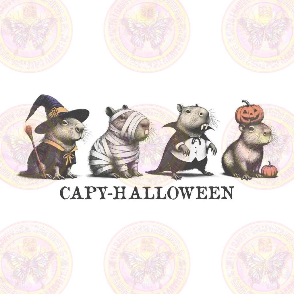 Capy Halloween Funny Capybara Spooky - Savvy Crafters Vinyl & Gifts