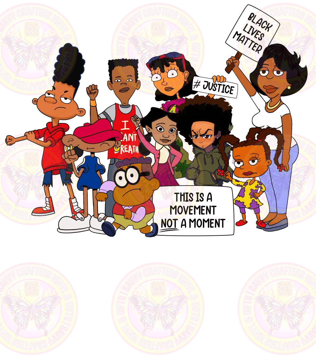Cartoon Characters Black History Month - Savvy Crafters Vinyl & Gifts