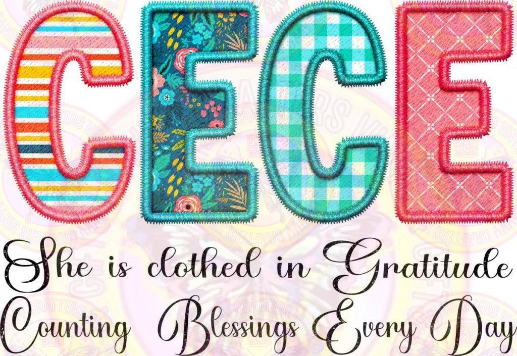 CECE Clothed in Gratitude - Savvy Crafters Vinyl & Gifts
