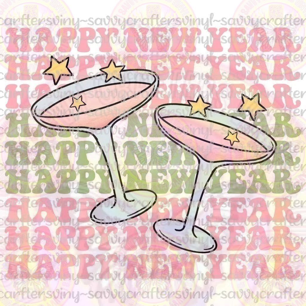 Cheers Happy New Year - Savvy Crafters Vinyl & Gifts