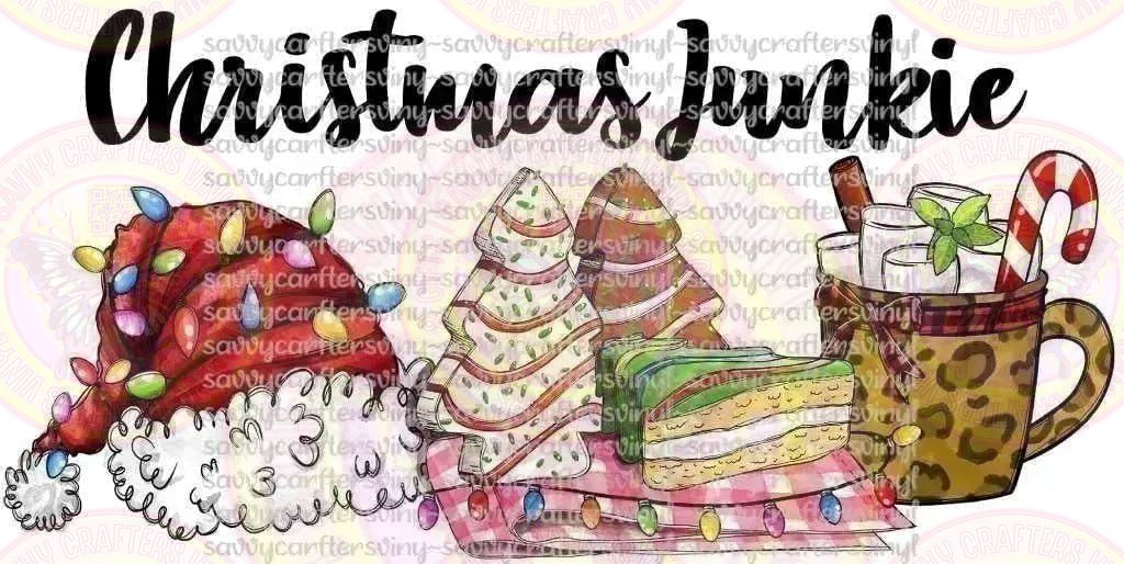 Christmas Junkie Drinks and Little Debbie Christmas Tree - Savvy Crafters Vinyl & Gifts