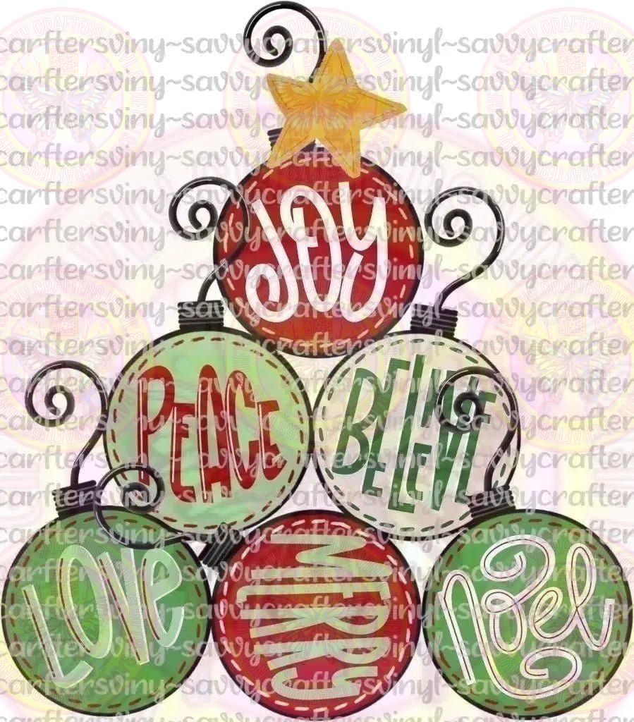 Christmas Ornament Tree - Savvy Crafters Vinyl & Gifts