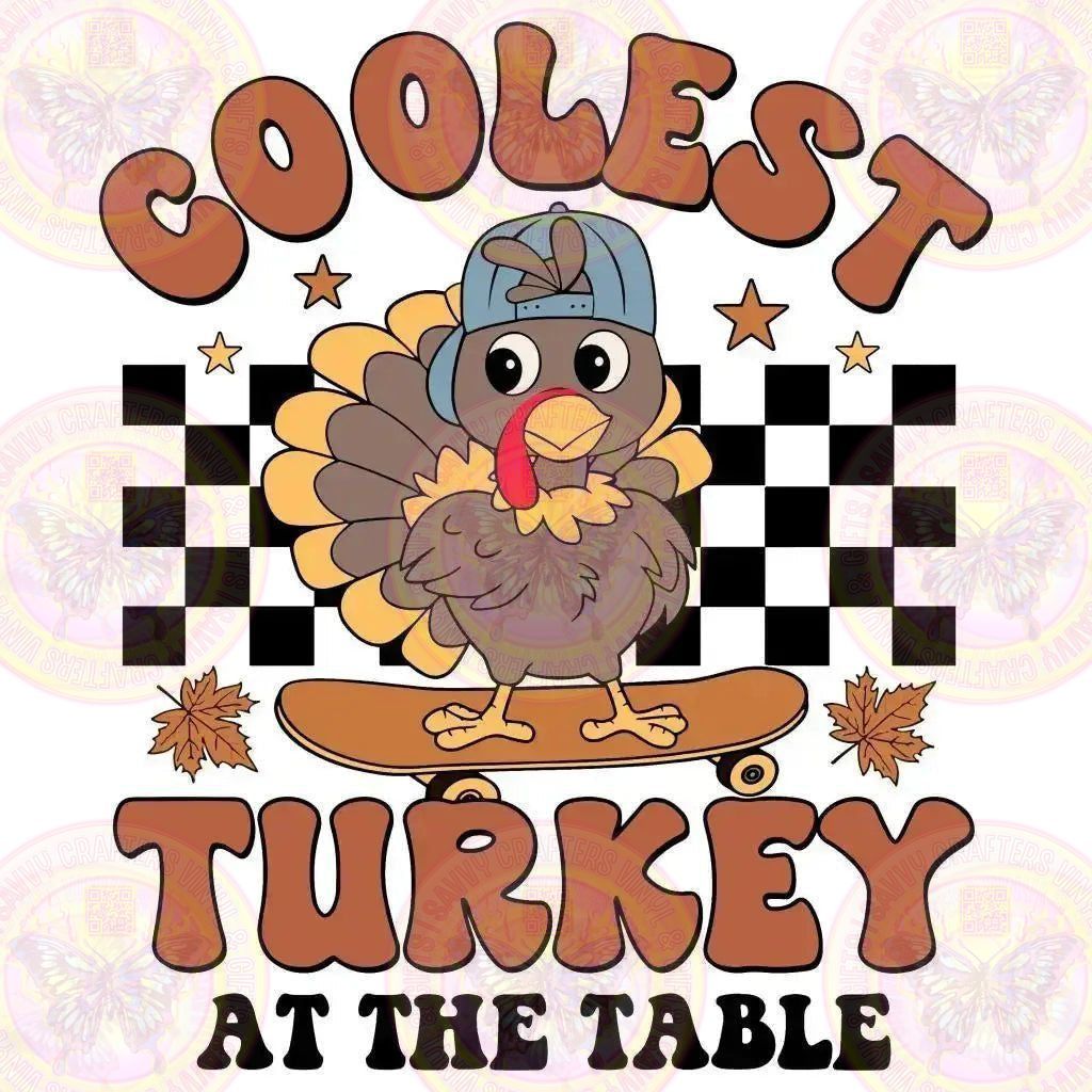 Coolest Turkey Boy Black - Savvy Crafters Vinyl & Gifts