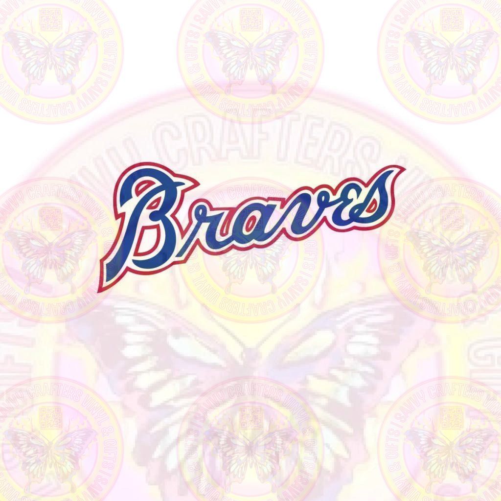Coquette Bows Braves Baseball w/pocket Full Color Transfer - Savvy Crafters Vinyl & Gifts