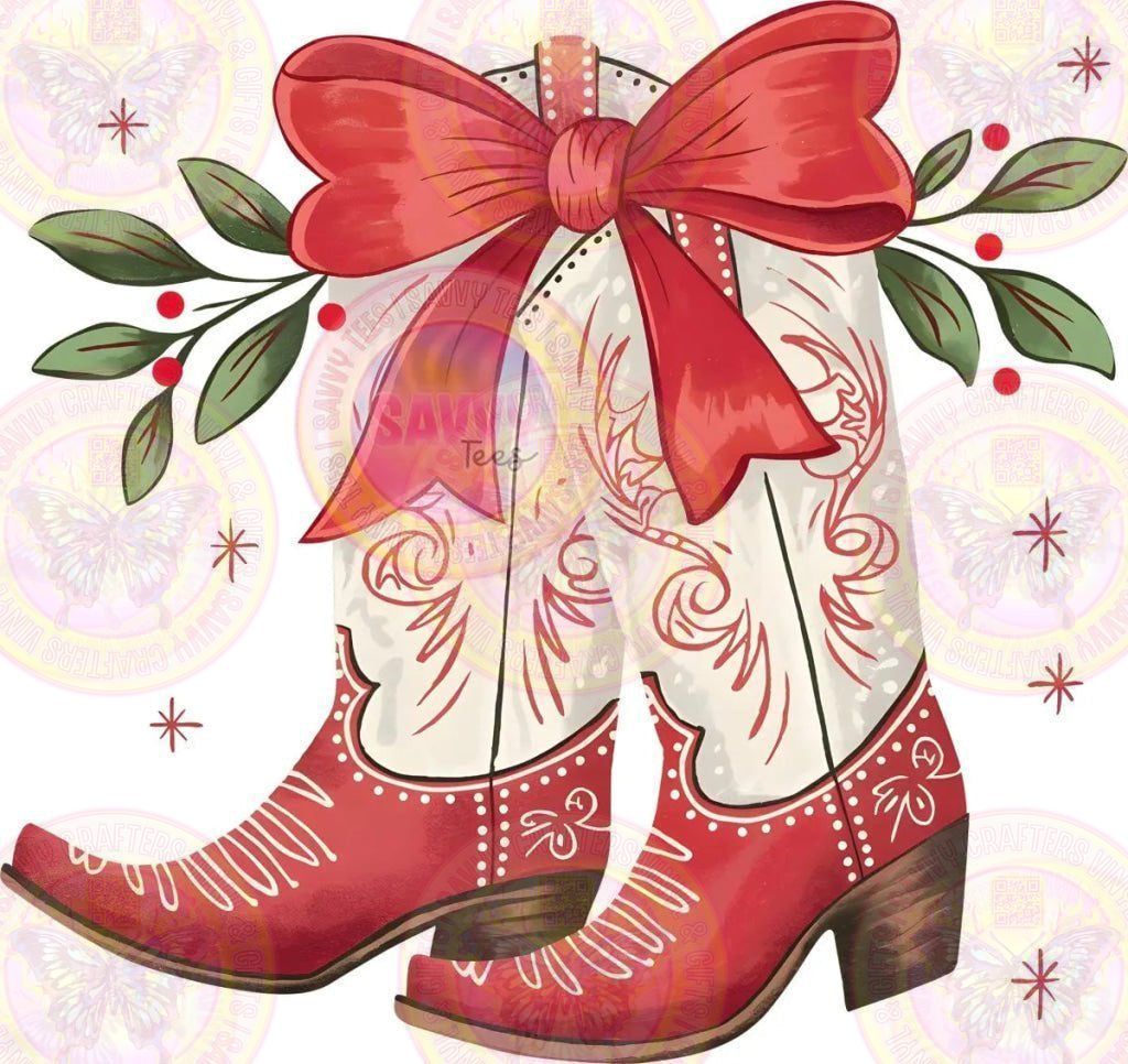 Coquette Christmas Boots - Savvy Crafters Vinyl & Gifts