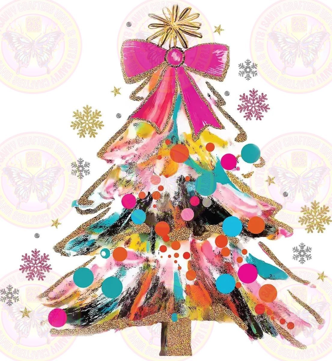 Coquette Trendy Girly Christmas Tree - Savvy Crafters Vinyl & Gifts
