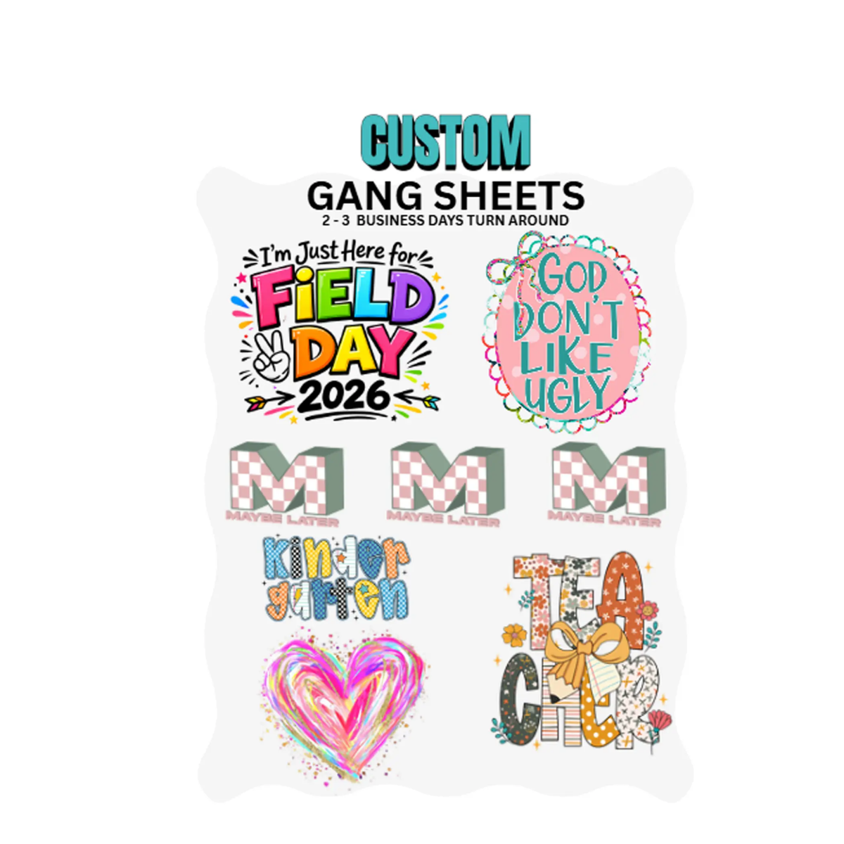 Custom DTF Gang Sheets (2 - 3 Day Turnaround) - Savvy Crafters Vinyl & Gifts