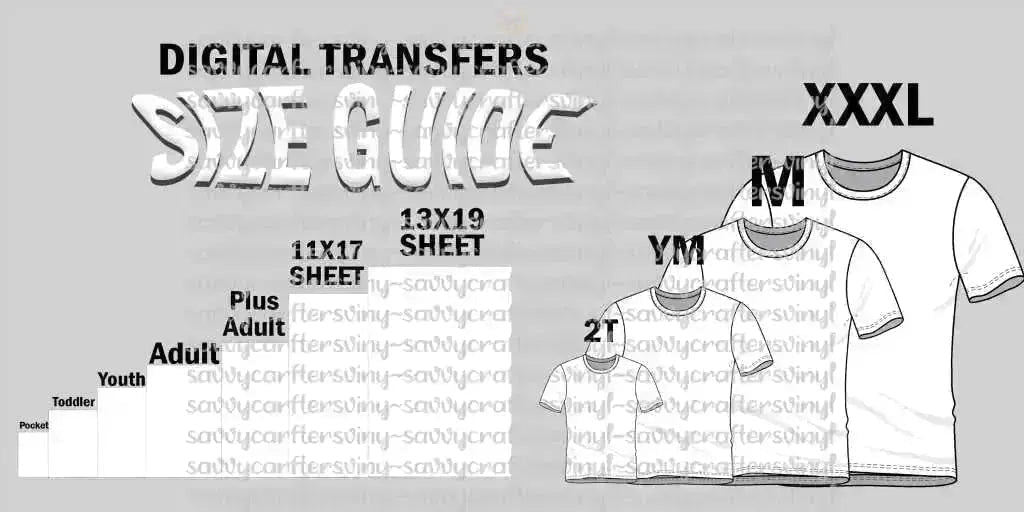 Custom Single Sheet DTF Transfers (2 - 3 Day Turnaround) - Savvy Crafters Vinyl & Gifts